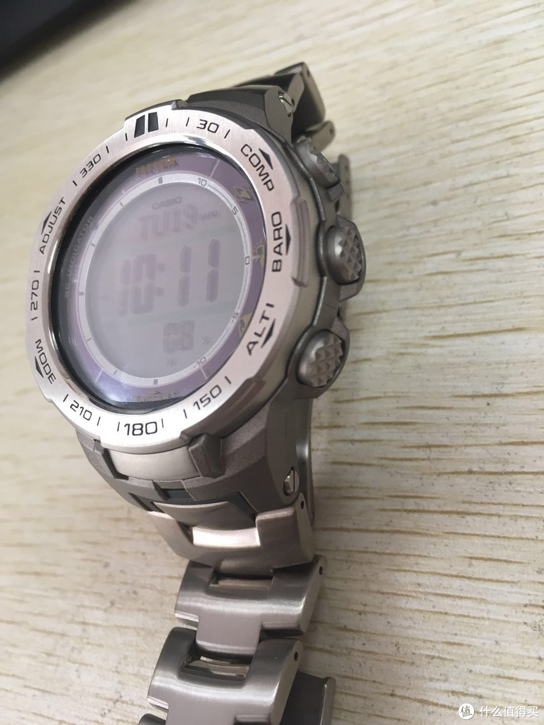 史低价捡漏的CASIO 卡西欧PRW-3100T-7 男士太阳能手表