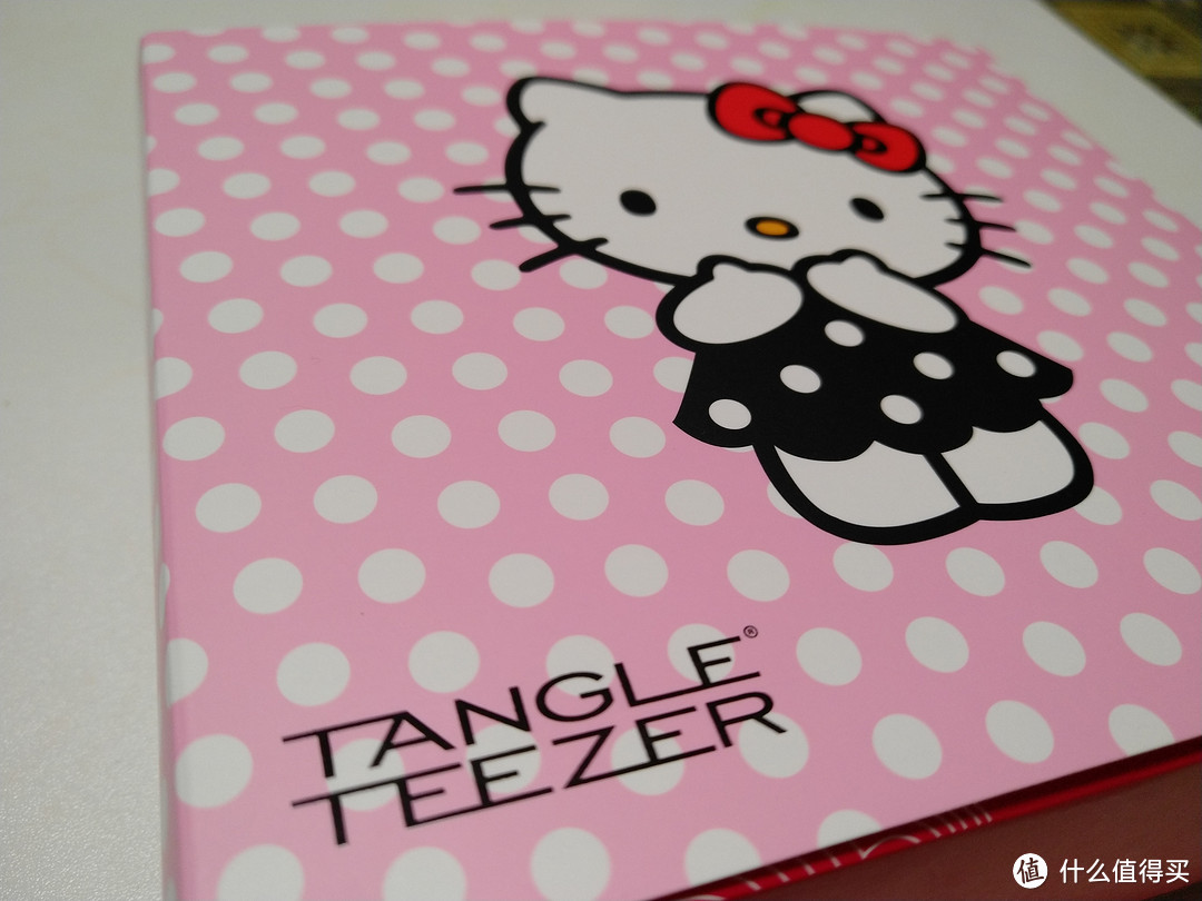 迟到的评测让头发柔顺的魔法梳子-Tangle Teezer便携款美发梳hello kitty礼盒