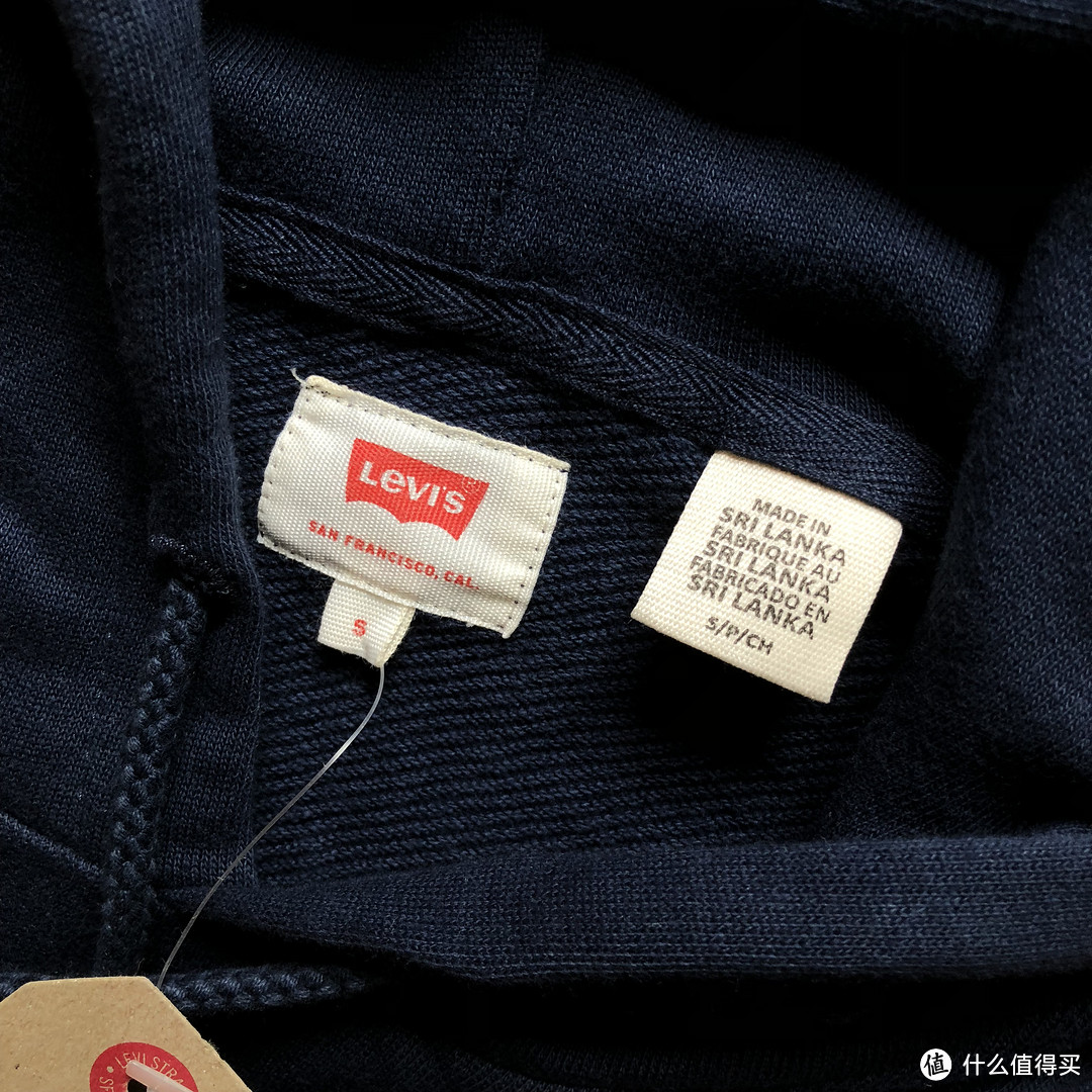 Levi's 李维斯 男士logo套头卫衣开箱