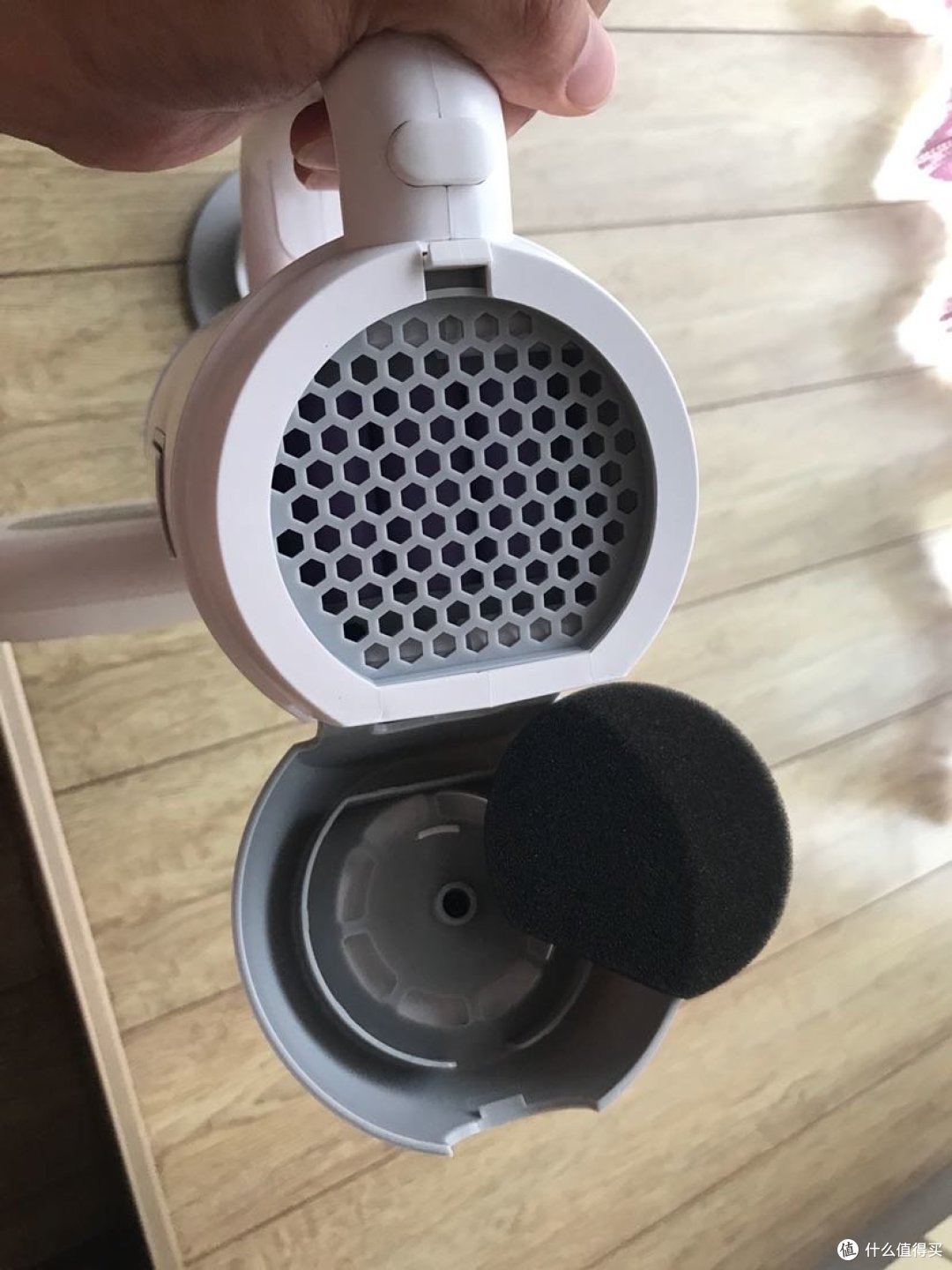 防尘棉拿开
