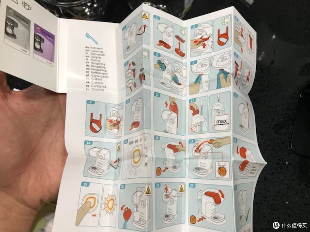 折叠塞在机器里的说明书