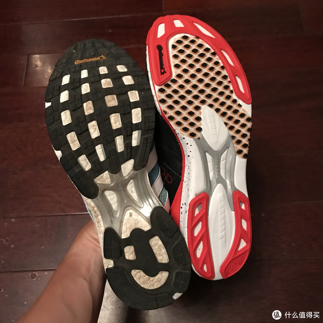 超轻！Adidas 阿迪达斯 Adizero takumi ren 跑鞋开箱