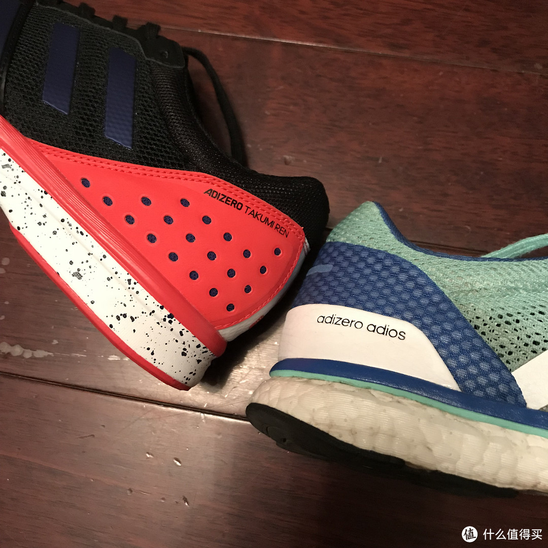 超轻！Adidas 阿迪达斯 Adizero takumi ren 跑鞋开箱