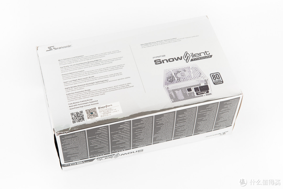 海韵 旗舰雪白 静音加强版 750 PRIME SnowSilent 钛金电源 简单开箱分享