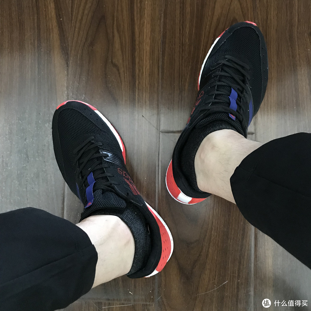 超轻！Adidas 阿迪达斯 Adizero takumi ren 跑鞋开箱