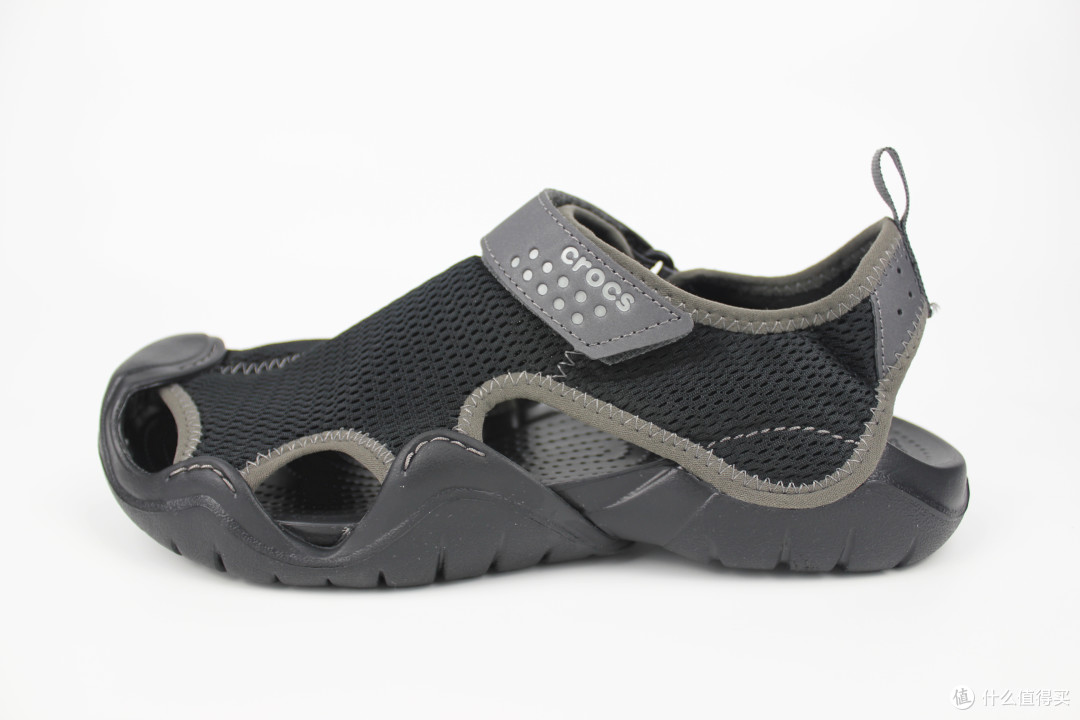 不露脚趾的舒适凉鞋—crocs 卡骆驰 203967-02s 激浪透气运动防滑凉鞋