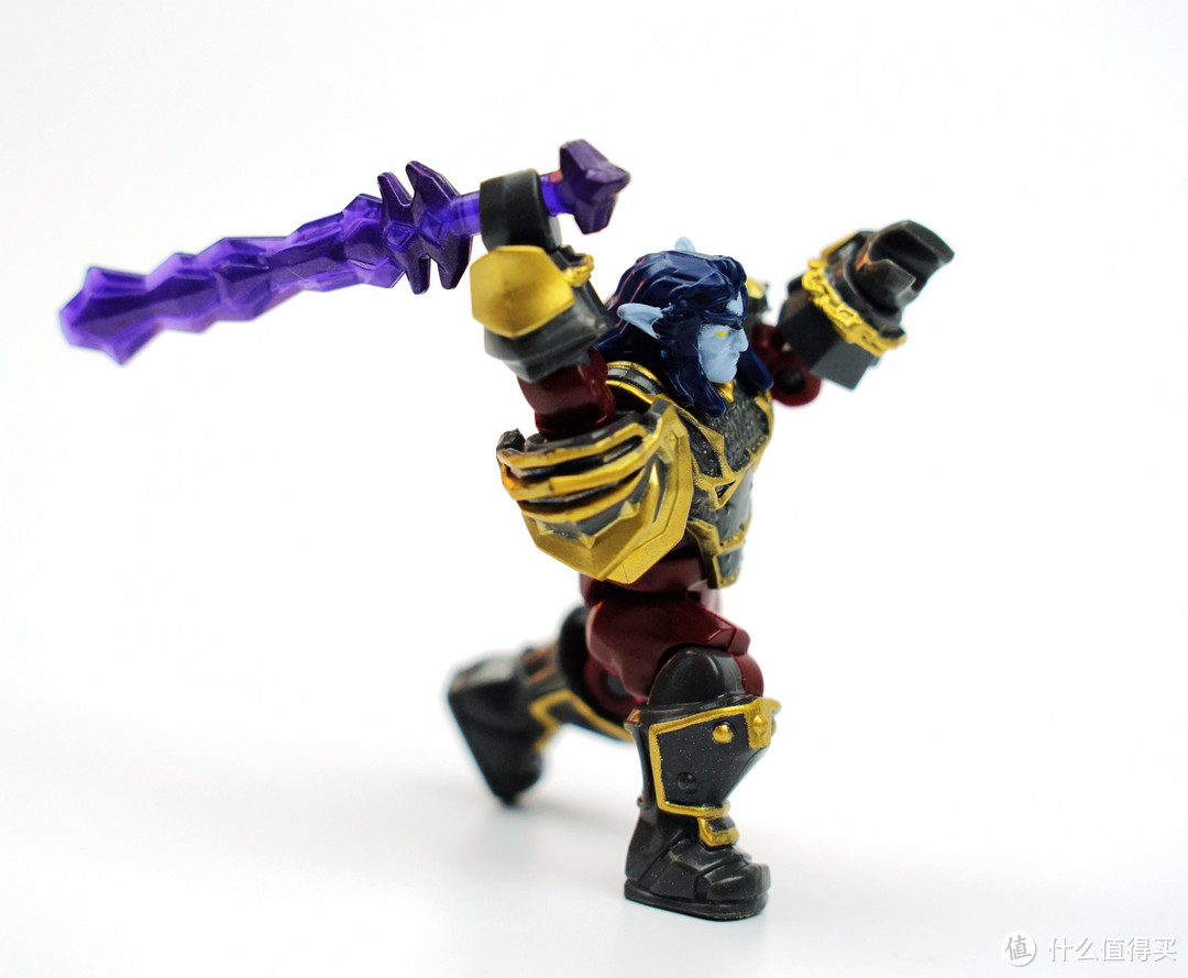 昨日重现:美高 MEGA BLOKS WOW夜刃豹、夜精灵战士+兽人术士拼装可动人偶