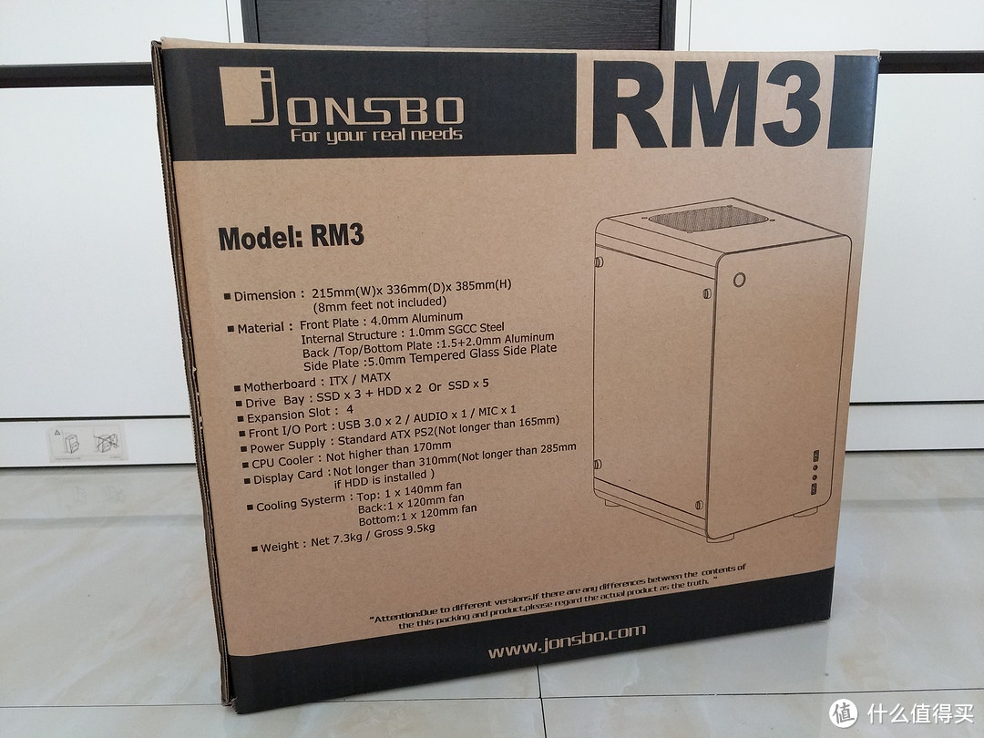 JONSBO 乔思伯 RM3 标准版 银色 M-ATX 机箱开箱