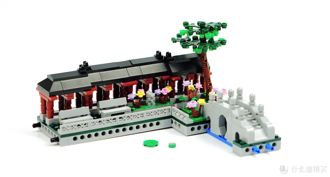 临渊羡鱼安知鱼之乐中国风积木星堡苏州园林之二观鱼庭开箱