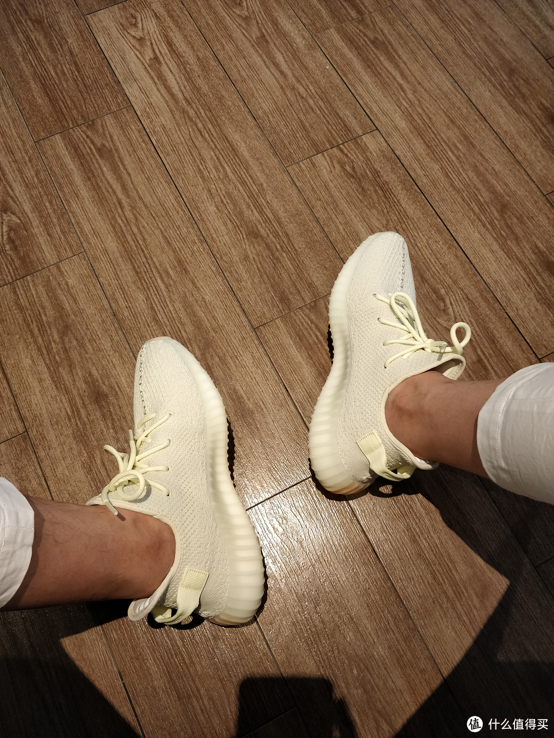 今年的小目标之一完成—Adidas 阿迪达斯 Yeezy Boost 350 V2 黄油椰子