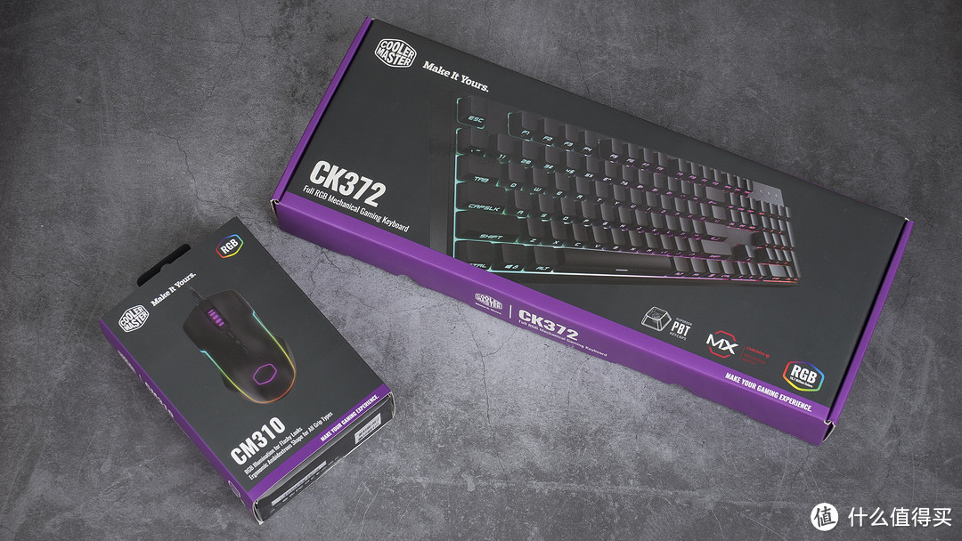 玩的是体验和细节—CoolerMaster 酷冷至尊CK372 侧刻RGB 机械键盘和CM310鼠标开箱