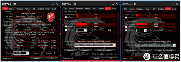 CPUZ跑分对比