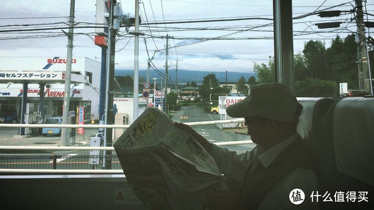 在车上能看到富士山啦