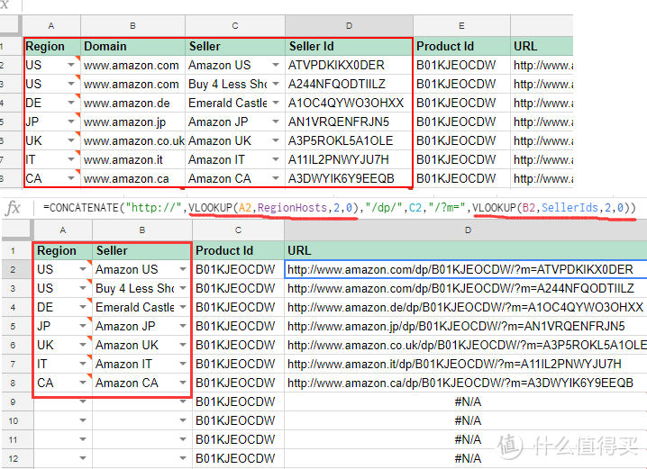 Visa淘金计划#技术宅拯救海淘, 用 Google 版 Excel 比价亚马逊商品 下篇