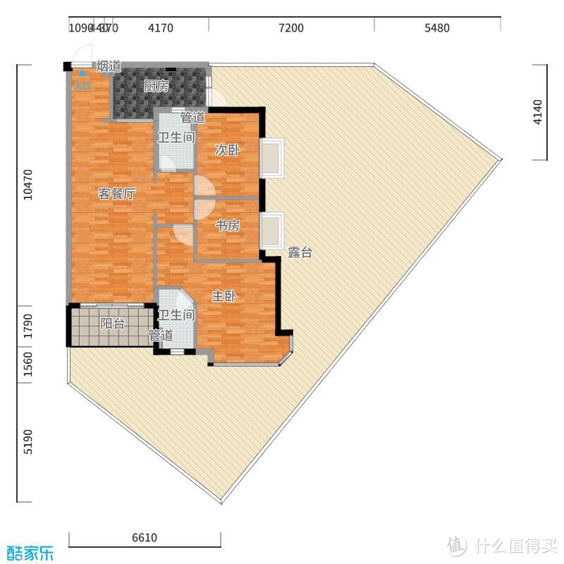 拆改后户型图