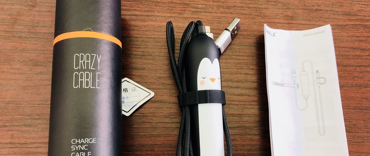 好看不实用---iWALK Crazy cable小魔兽三合一移动电源充电线