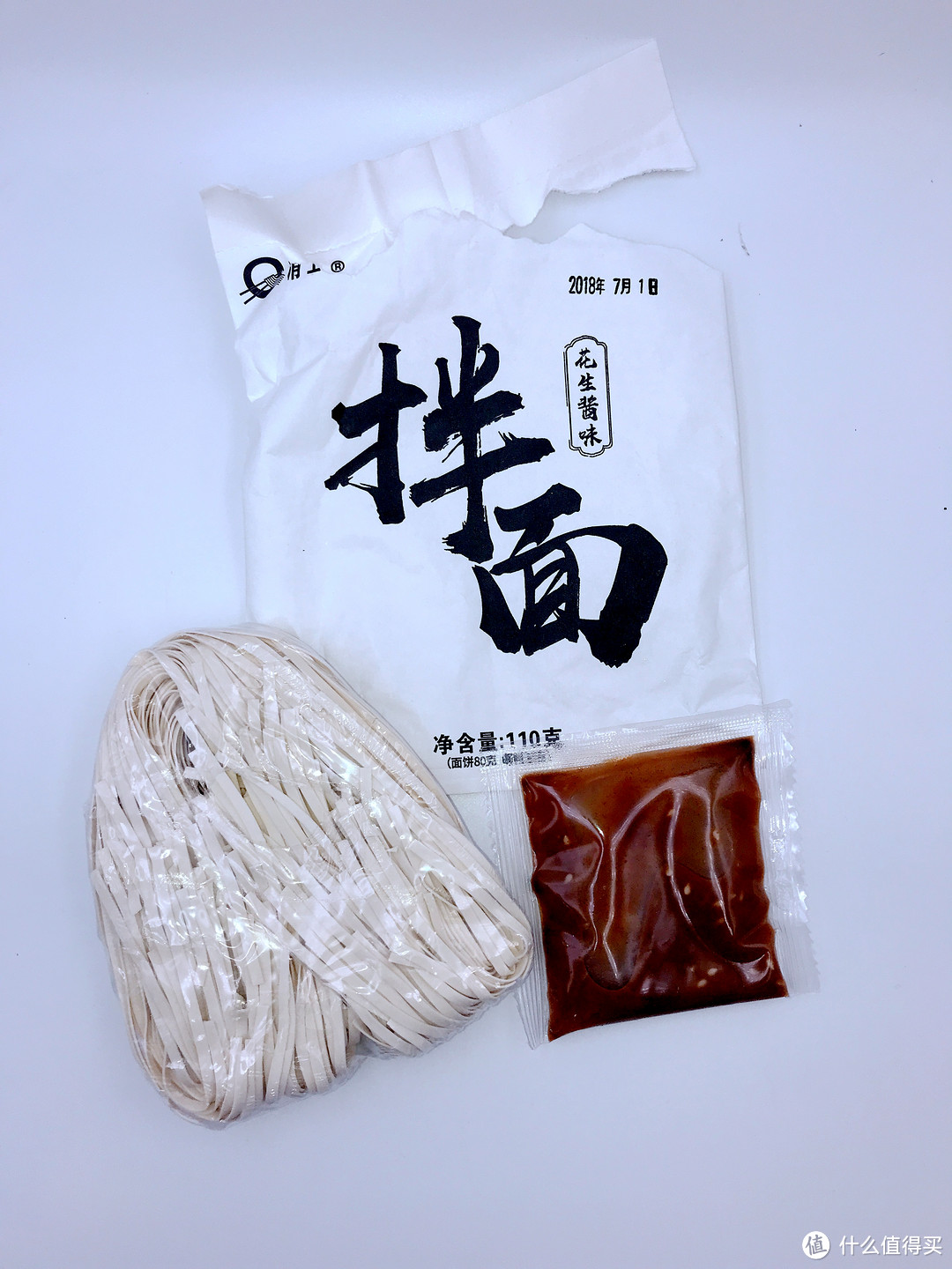 确实是那个味道 清土 花生酱拌面 开箱试吃