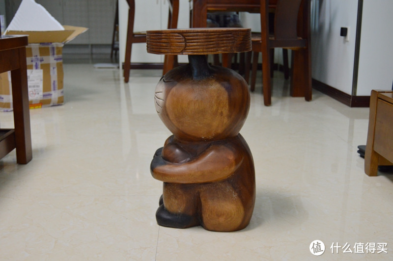奇葩物 创意木雕实木猫櫈 晒单