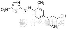 典型有机染料Disperse Blue的分子结构