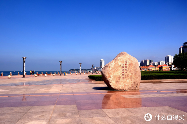 ▲滨海广场一景：首批国家沿海开放城市