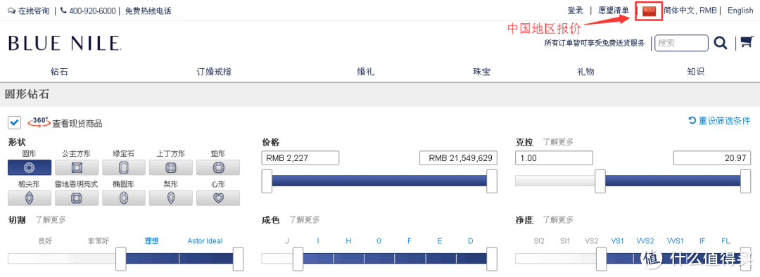 钻石价格大调查！线上线下价格起底儿后，还是Blue Nile下单更划算！