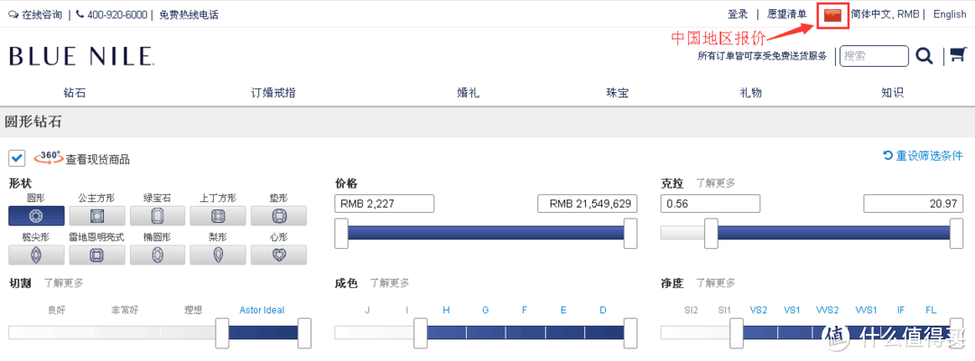 钻石价格大调查！线上线下价格起底儿后，还是Blue Nile下单更划算！