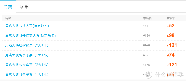 携程的价格也一样