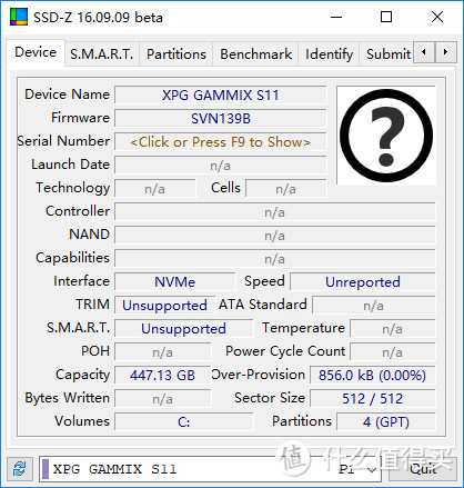 ADATA 威刚 XPG S11 480G M.2 NvMe 固态硬盘开箱简晒