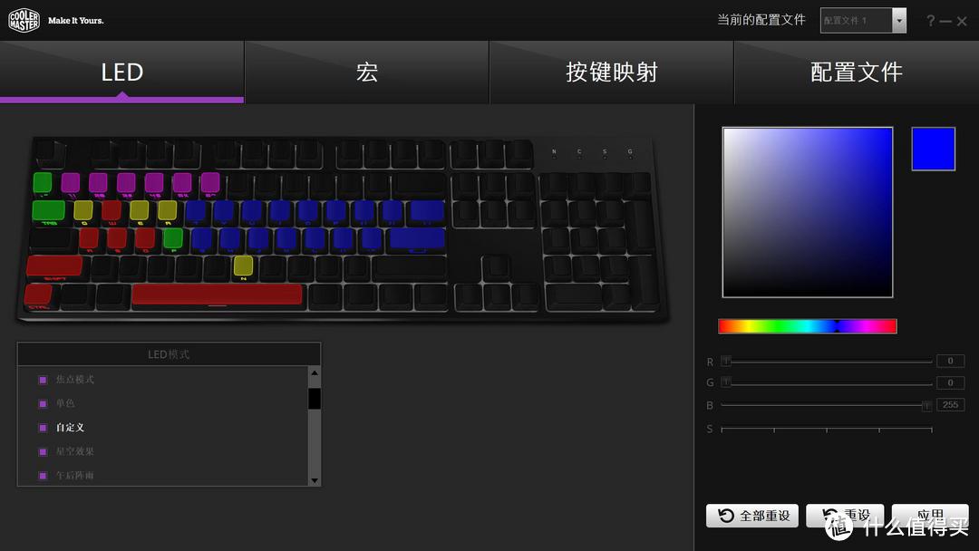 划破黑夜的一道光~酷冷至尊 CK372 侧刻RGB红轴键盘评测！