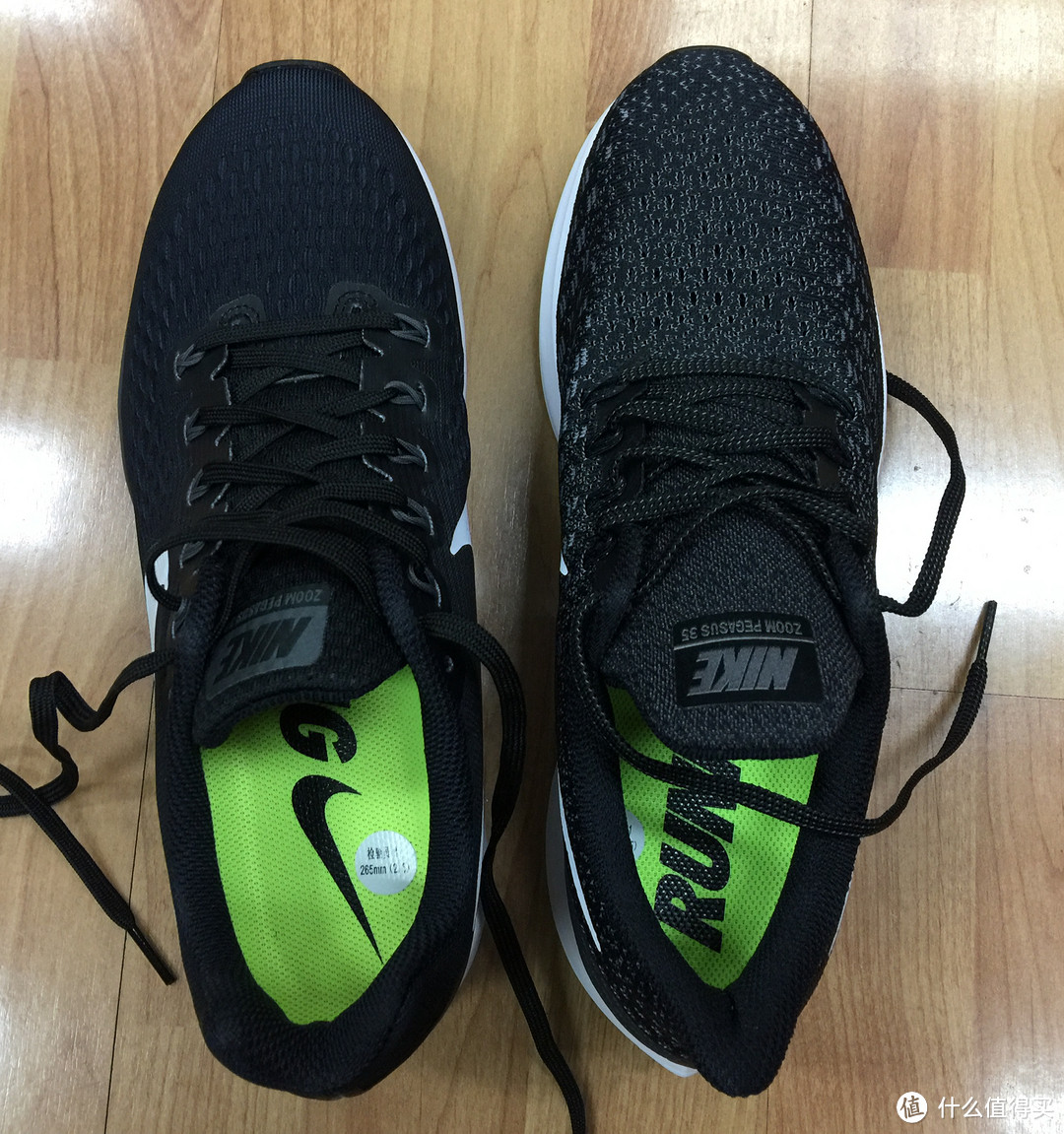 NIKE 耐克 air zoom pegasus 35 跑鞋 开箱 & 34 比较