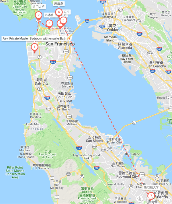 美国旧金山地理位置图片
