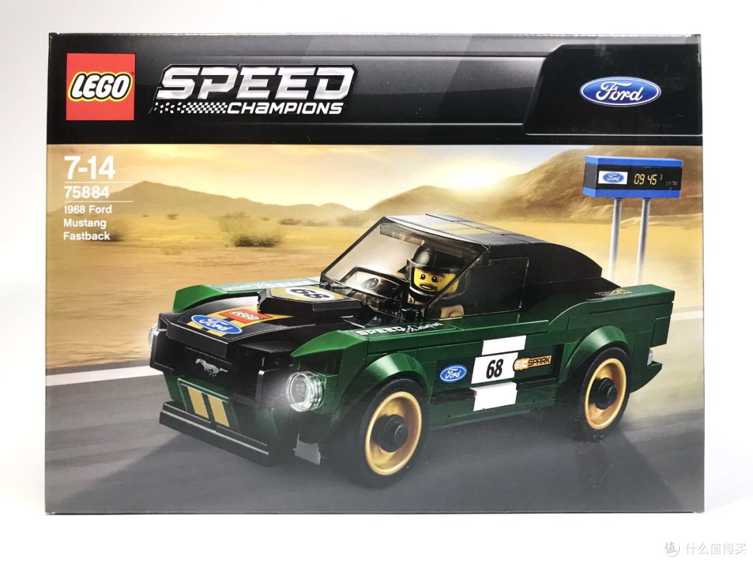 复古风的跑车:LEGO 乐高 Speed竞速赛车 75884 1968款福特野马