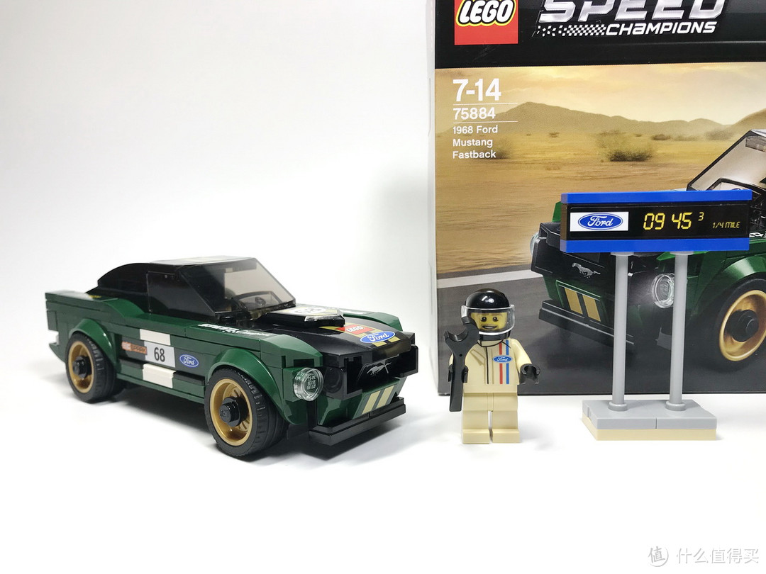 复古风的跑车：LEGO 乐高 Speed竞速赛车 75884 1968款福特野马