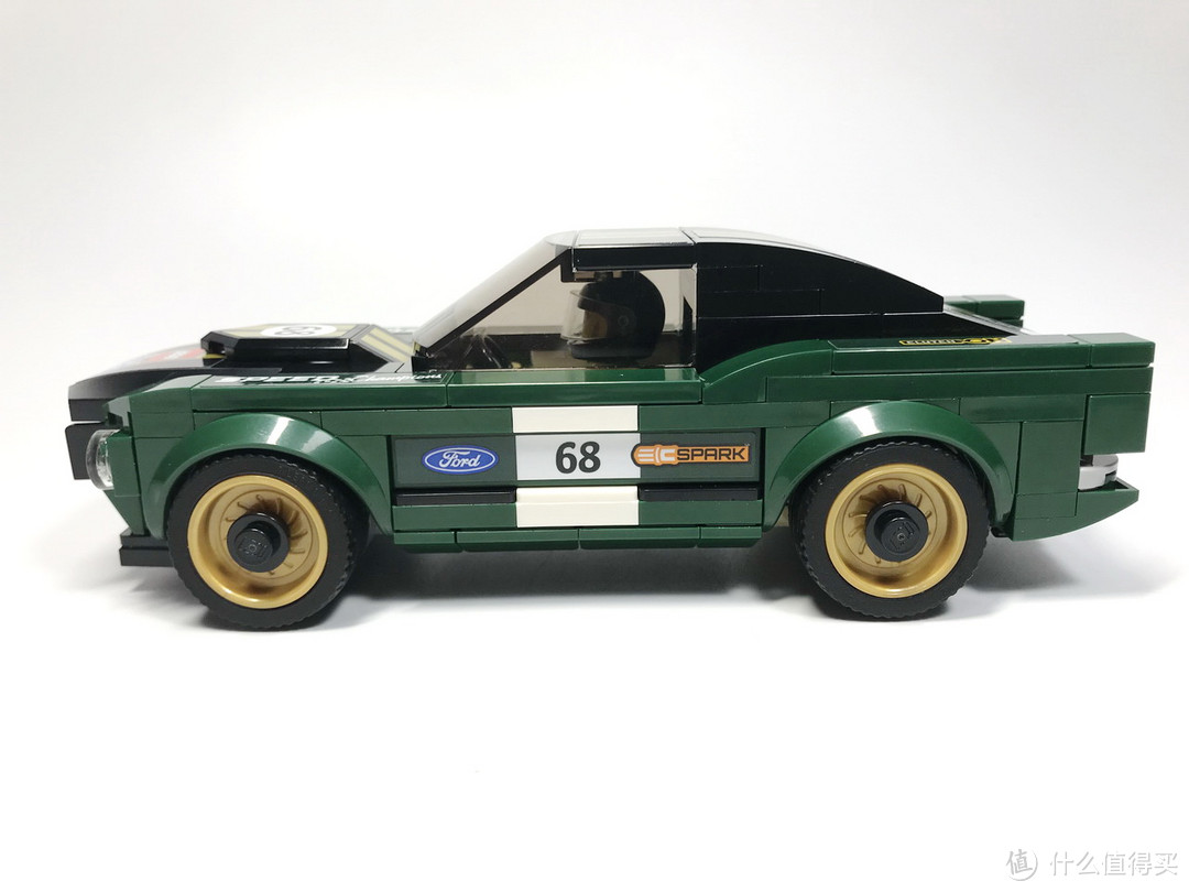 复古风的跑车:LEGO 乐高 Speed竞速赛车 75884 1968款福特野马