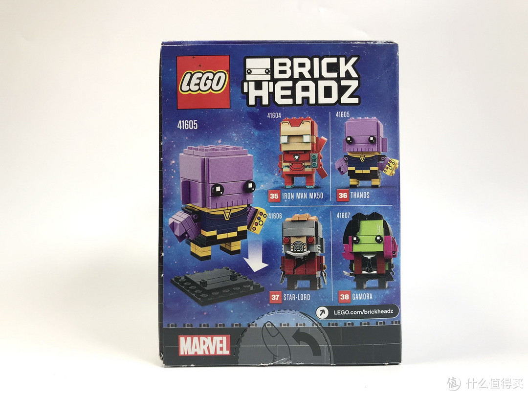 萌萌的大头：LEGO 乐高 41605 BrickHeadz Thanos 灭霸