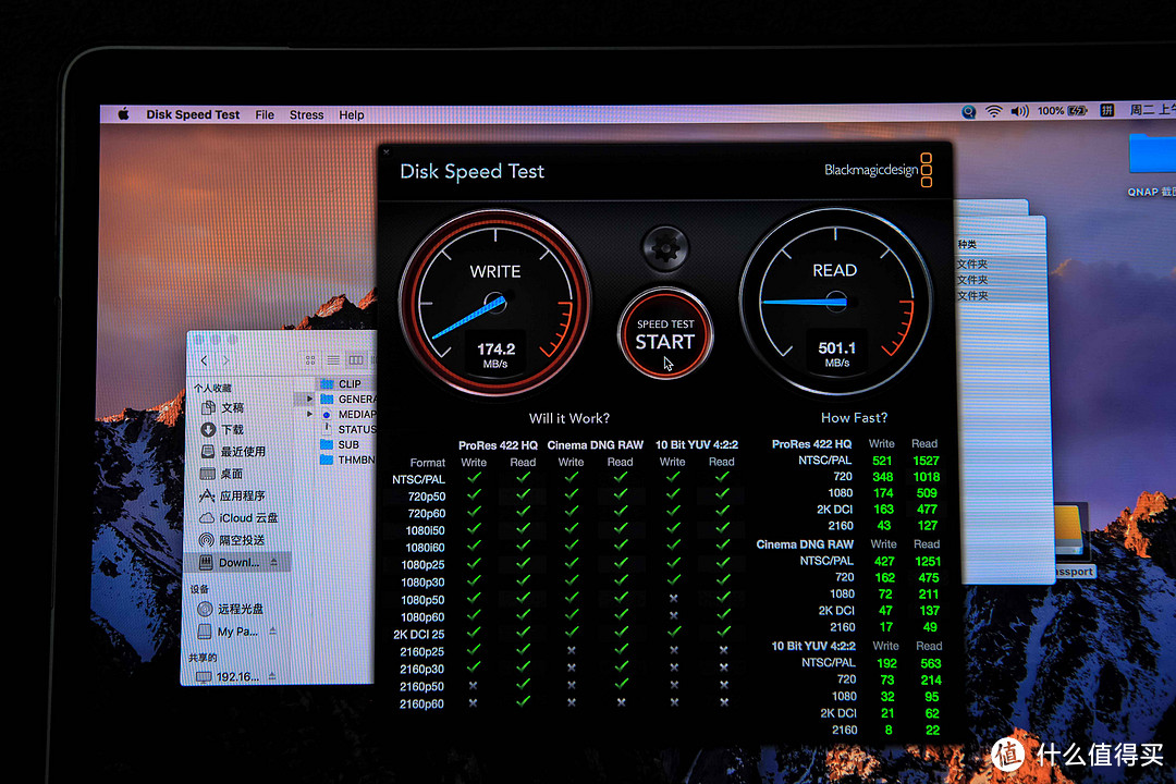 通过雷电3连接MAC测速，目前实际测试写入200M上下，读取500M上下，差一点写入也许和PCI带宽有原因
