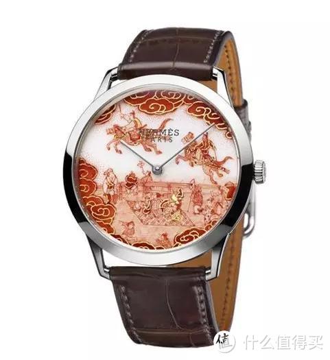 2015年，爱马仕出了一款九谷烧赤绘陶瓷表盘的表，限量12只