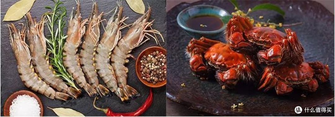 斑节对虾和中华绒螯蟹。图片:123rf正版图片