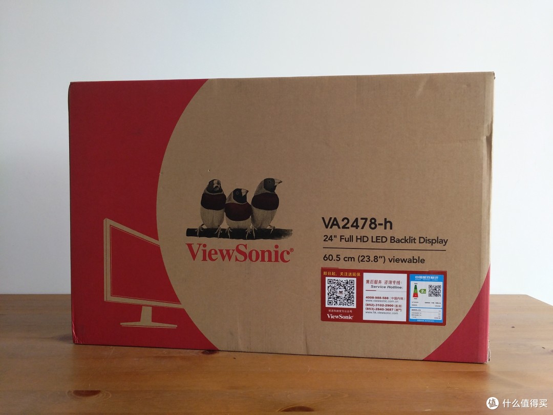 ViewSonic 优派 VA2478-H-2 LED液晶显示器 开箱测评