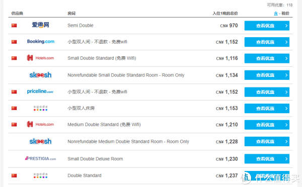比驿网是一个比价网站，再往下点击可以看到详情页和各个网站的价格，这时可以点击Booking的连接，里面一般对位置介绍的更加详细