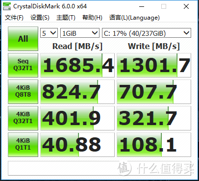 固态硬盘M.2 走pci协议速度就是快，比我的那个走sata快一倍多。