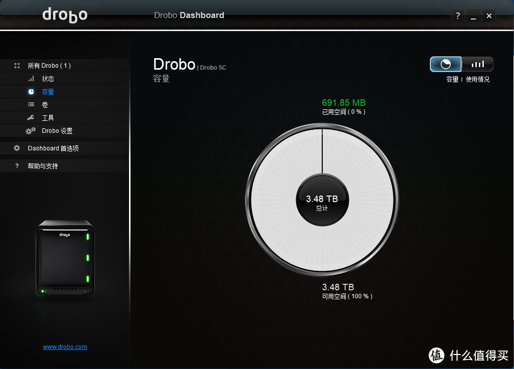 喜提扩容盘:Drobo 5C直连附加存储测试体验