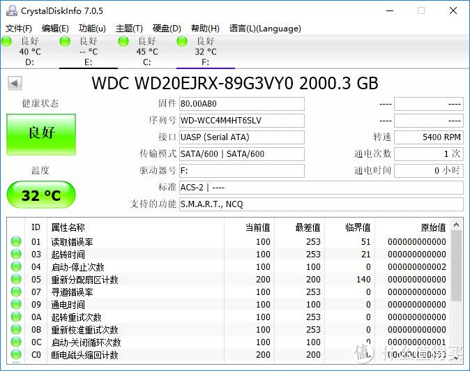 WD 西部数据 紫盘 2TB SATA6Gb/s 64M 监控硬盘开箱测评