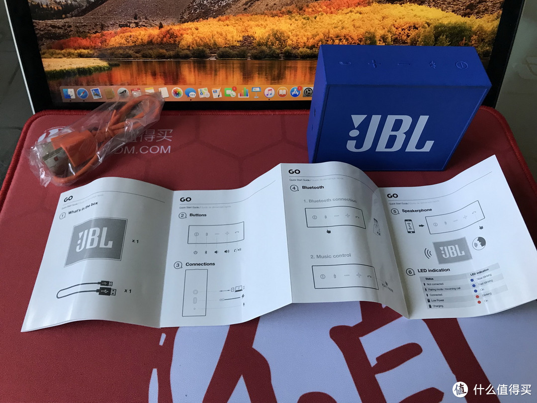 iPad看片好伴侣：JBL GO 音乐金砖 无线蓝牙音箱