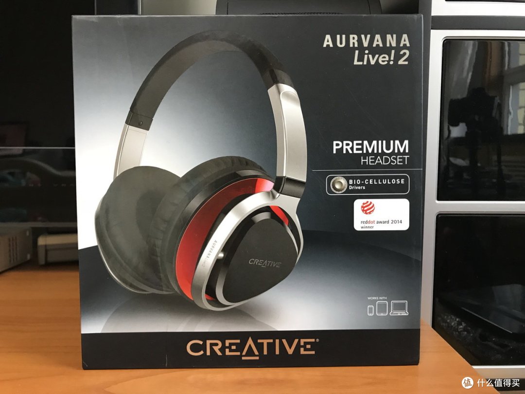 为这一丝亮骚的红:CREATIVE 创新 Aurvana Live2 头戴耳机开箱