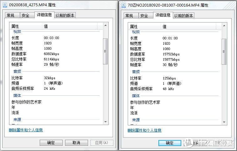 视频文件对比