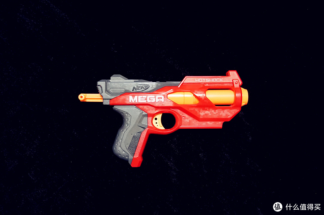 点射利器，短小精悍—NERF 孩之宝 MEGA HOTSHOCK软弹枪