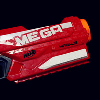 孩之宝 NERF MEGA MAGNUS 软弹枪使用总结(造型|准确度|力度)