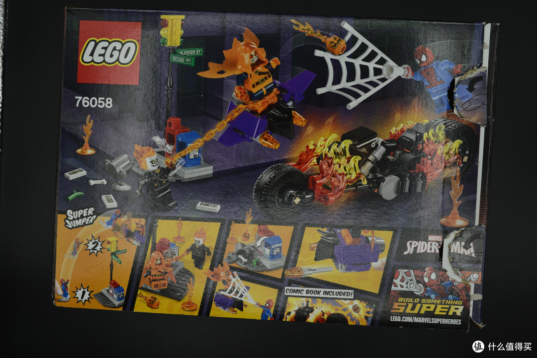 lego 乐高 76058 蜘蛛侠:恶灵骑士集结 开箱_拼插积木_什么值得买
