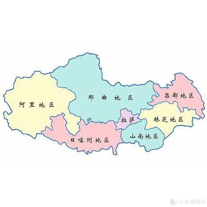 西藏各个地区大致地图